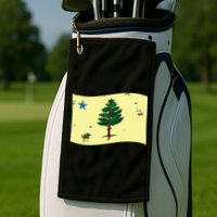 Maine Pine Tree Flag 1901 First State Flag Golf Towel