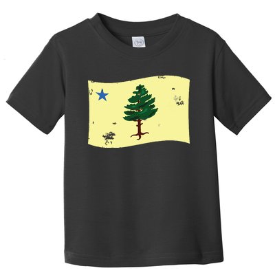 Maine Pine Tree Flag 1901 First State Flag Toddler T-Shirt