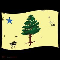 Maine Pine Tree Flag 1901 First State Flag Toddler T-Shirt