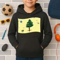 Maine Pine Tree Flag 1901 First State Flag Kids Hoodie