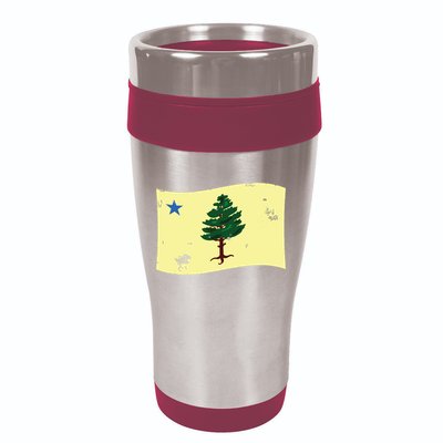 Maine Pine Tree Flag 1901 First State Flag 16oz Travel Tumbler
