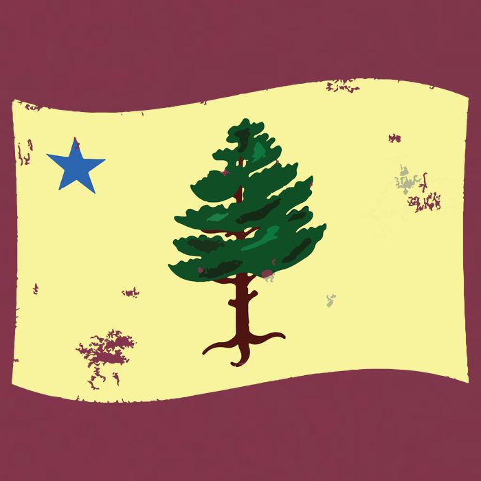 Maine Pine Tree Flag 1901 First State Flag 16oz Travel Tumbler