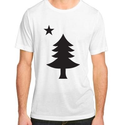 Maine Pine Tree State Flag Pride Patriotic Adult ChromaSoft Performance T-Shirt