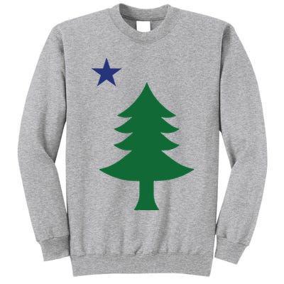 Maine Pine Tree State Flag Pride Patriotic Tall Sweatshirt
