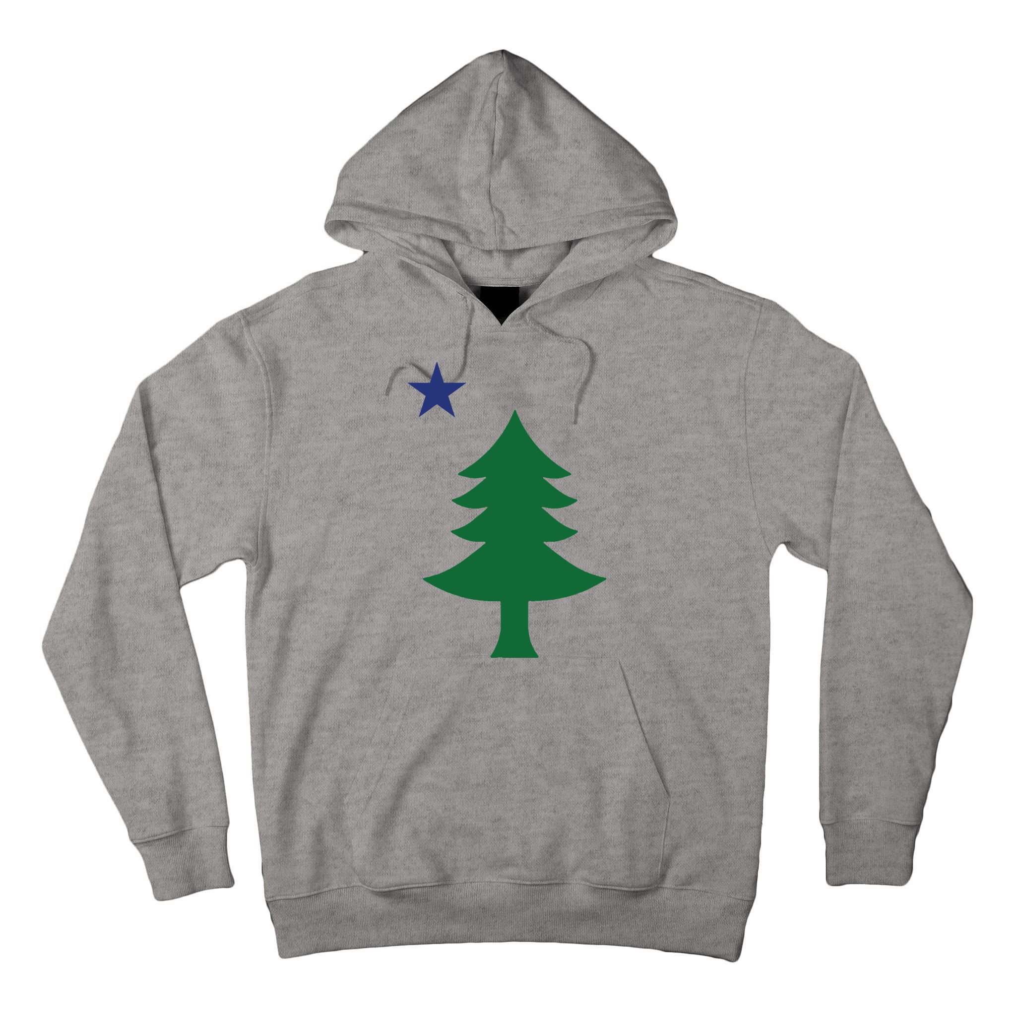 Maine Pine Tree State Flag Pride Patriotic Tall Hoodie