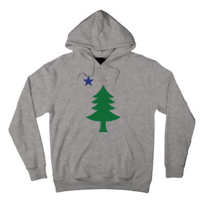 Maine Pine Tree State Flag Pride Patriotic Tall Hoodie