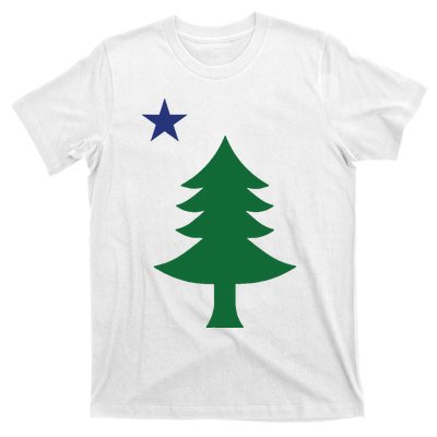 Maine Pine Tree State Flag Pride Patriotic T-Shirt