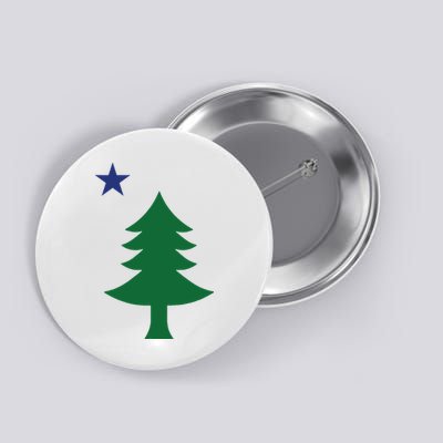 Maine Pine Tree State Flag Pride Patriotic Button