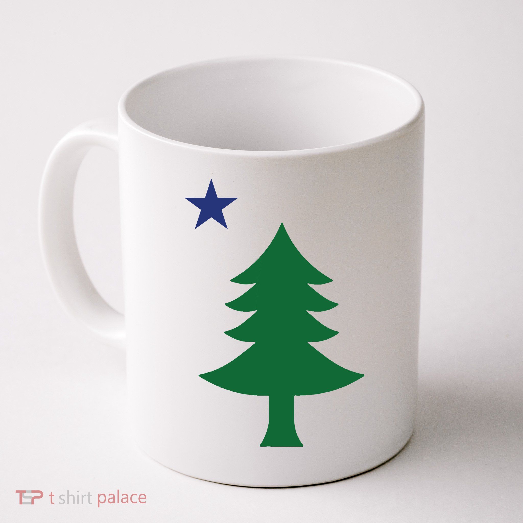 Maine Pine Tree State Flag Pride Patriotic Mug