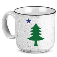 Maine Pine Tree State Flag Pride Patriotic 15oz Campfire Ceramic Mug