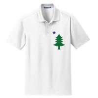 Maine Pine Tree State Flag Pride Patriotic Dry Zone Grid Polo