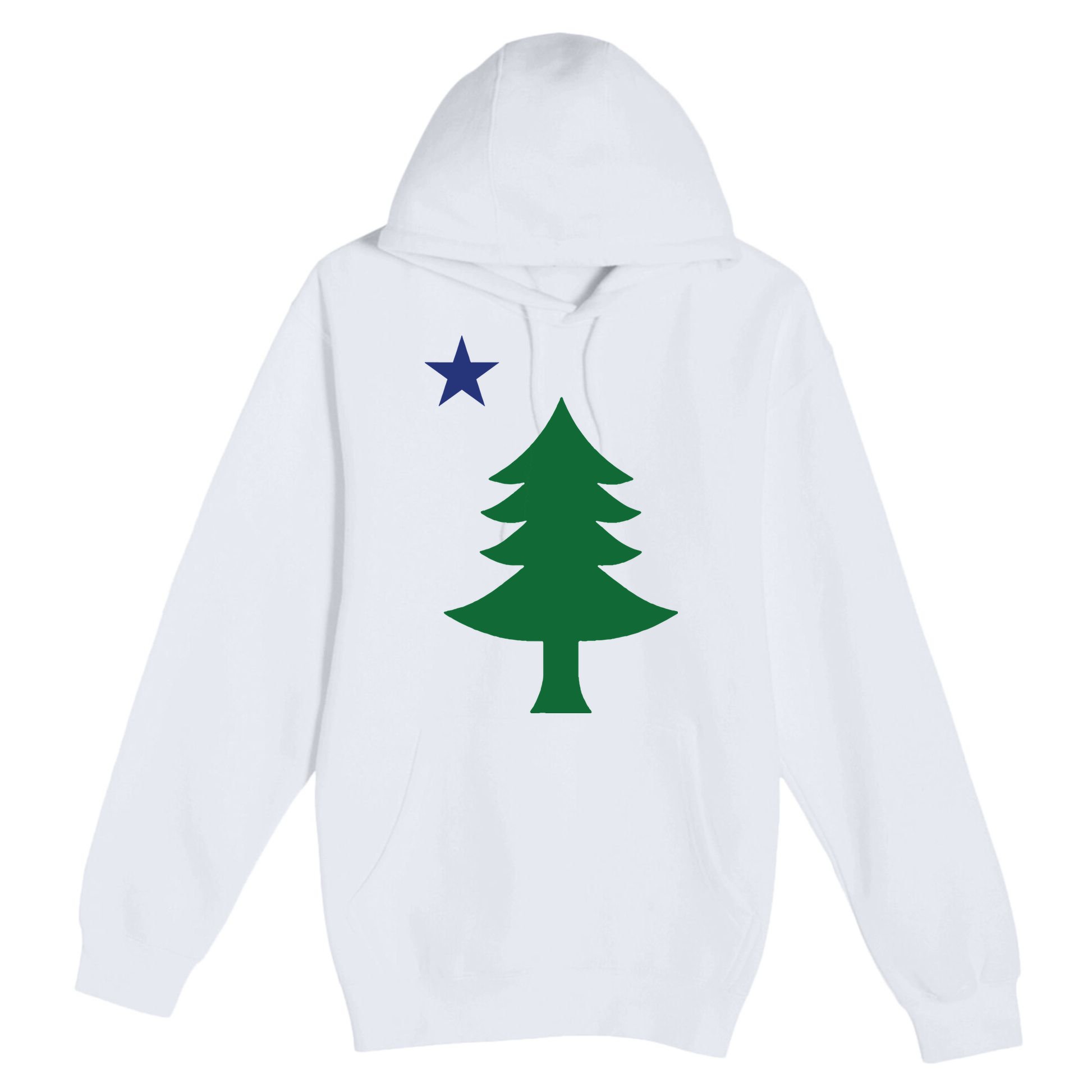 Maine Pine Tree State Flag Pride Patriotic Premium Pullover Hoodie