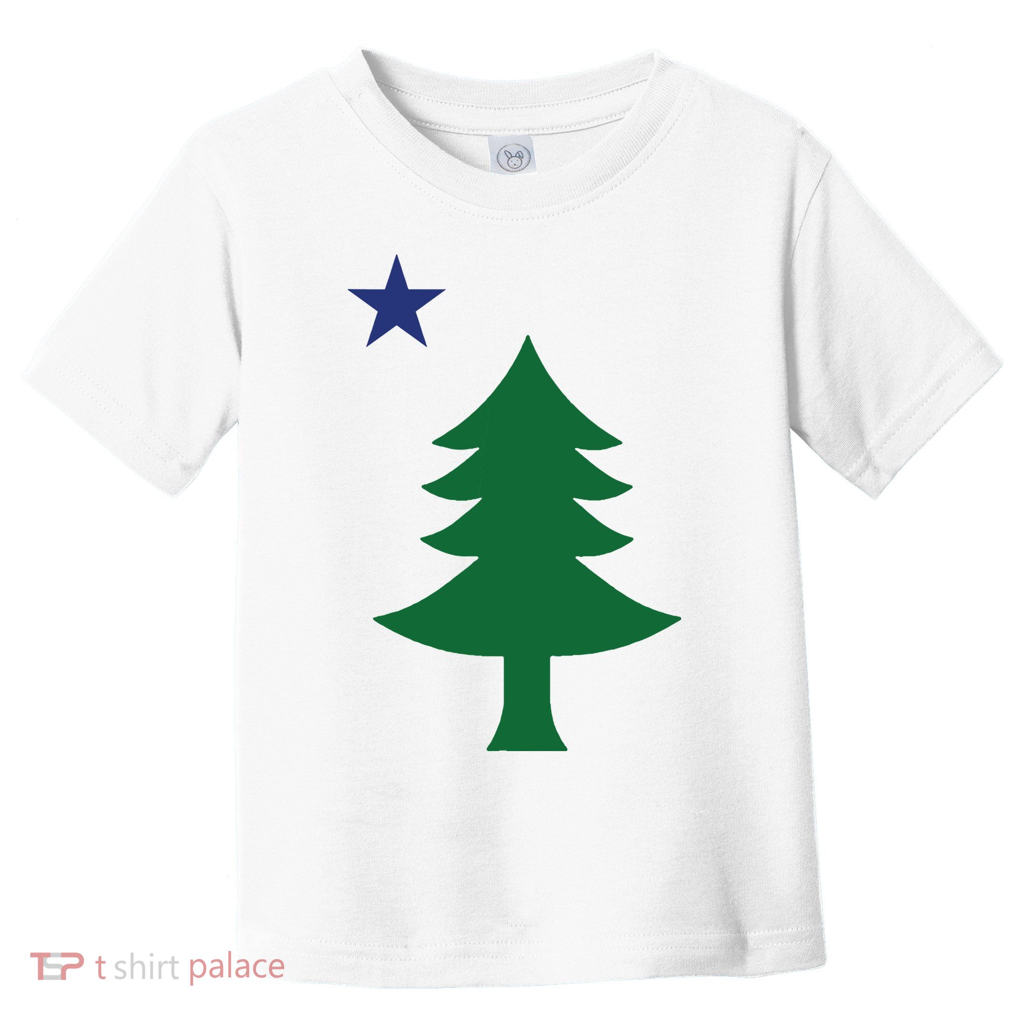 Maine Pine Tree State Flag Pride Patriotic Toddler T-Shirt