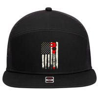 Machinist Patriotic Us Flag Design Of Clothing 7 Panel Mesh Trucker Snapback Hat