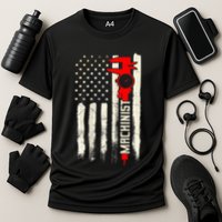 Machinist Patriotic Us Flag Design Of Clothing Performance Shirt
