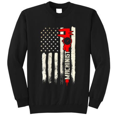 Machinist Patriotic Us Flag Design Of Clothing Sweatshirt