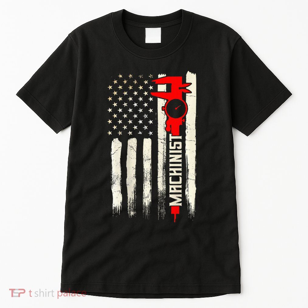 Machinist Patriotic Us Flag Design Of Clothing Tall T-Shirt