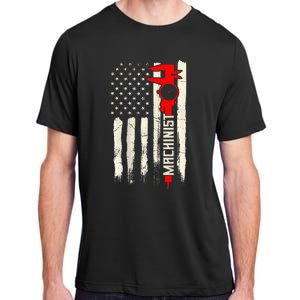 Machinist Patriotic Us Flag Design Of Clothing Adult ChromaSoft Performance T-Shirt