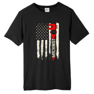 Machinist Patriotic Us Flag Design Of Clothing Tall Fusion ChromaSoft Performance T-Shirt