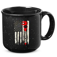 Machinist Patriotic Us Flag Design Of Clothing 15oz Campfire Ceramic Mug