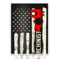 Machinist Patriotic Us Flag Design Of Clothing Poster