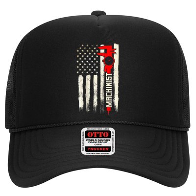 Machinist Patriotic Us Flag Design Of Clothing Trucker Hat