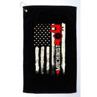 Machinist Patriotic Us Flag Design Of Clothing Golf Towel
