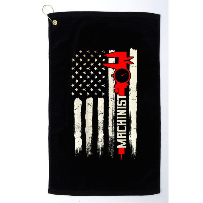 Machinist Patriotic Us Flag Design Of Clothing Golf Towel