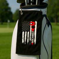 Machinist Patriotic Us Flag Design Of Clothing Golf Towel
