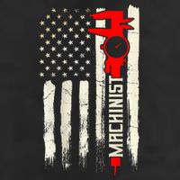 Machinist Patriotic Us Flag Design Of Clothing Golf Towel