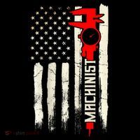 Machinist Patriotic Us Flag Design Of Clothing Toddler T-Shirt