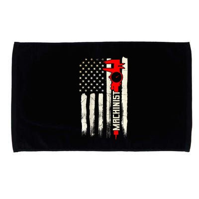 Machinist Patriotic Us Flag Design Of Clothing Microfiber Hand Towel