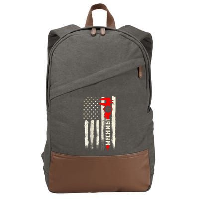 Machinist Patriotic Us Flag Design Of Clothing Cotton Canvas Backpack