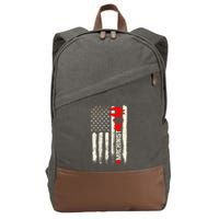Machinist Patriotic Us Flag Design Of Clothing Cotton Canvas Backpack
