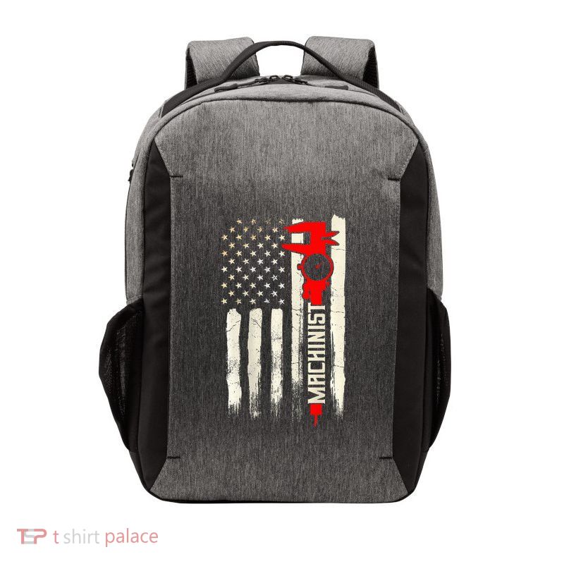 Machinist Patriotic Us Flag Design Of Clothing Vector Backpack