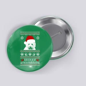 Merry Pawsmas Ugly Christmas Button