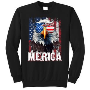 Merica Patriotic Usa Eagle Of Freedom 4th Of July Sweatshirt