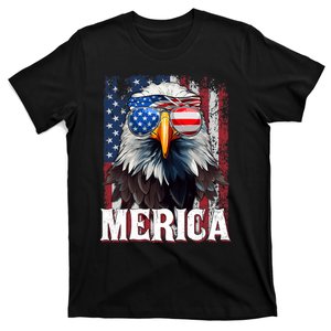 Merica Patriotic Usa Eagle Of Freedom 4th Of July T-Shirt