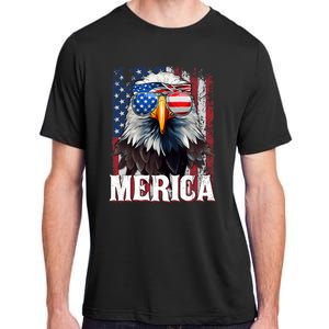 Merica Patriotic Usa Eagle Of Freedom 4th Of July Adult ChromaSoft Performance T-Shirt