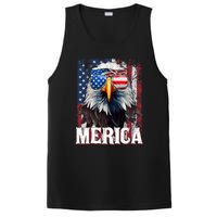 Merica Patriotic Usa Eagle Of Freedom 4th Of July PosiCharge Competitor Tank