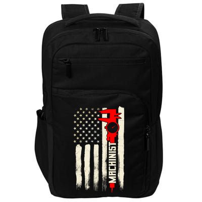 Machinist Patriotic Us Flag Impact Tech Backpack