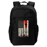 Machinist Patriotic Us Flag Daily Commute Backpack