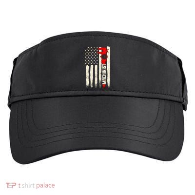Machinist Patriotic Us Flag Adult Drive Performance Visor
