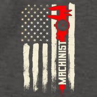 Machinist Patriotic Us Flag Vector Backpack