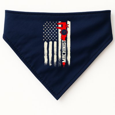 Machinist Patriotic Us Flag USA-Made Doggie Bandana