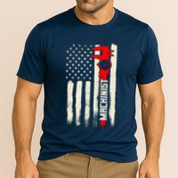 Machinist Patriotic Us Flag Performance Shirt