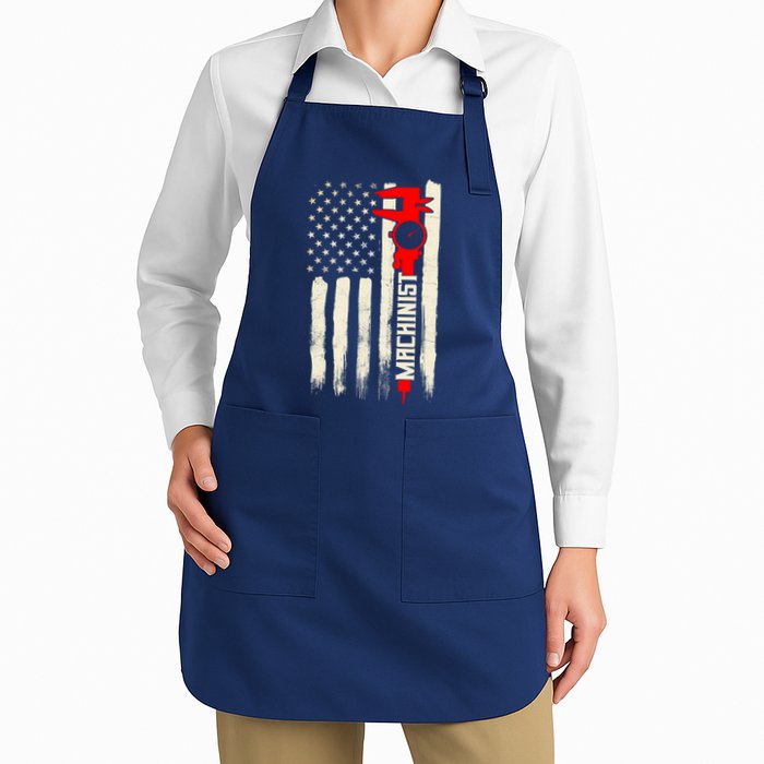 Machinist Patriotic Us Flag Apron
