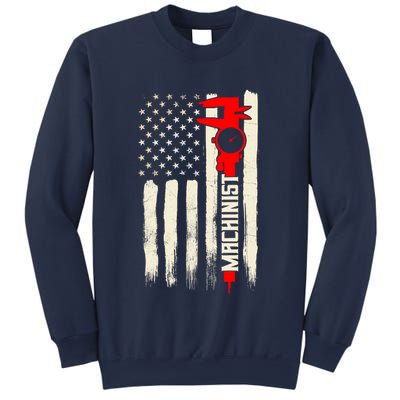 Machinist Patriotic Us Flag Sweatshirt