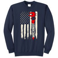 Machinist Patriotic Us Flag Sweatshirt