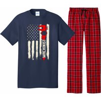 Machinist Patriotic Us Flag Pajama Set